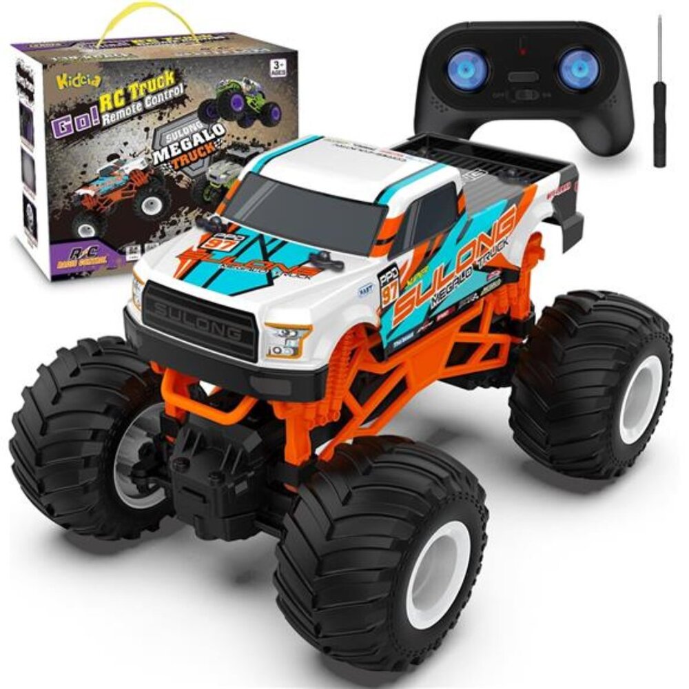 1:16 Scale RC Monster Truck - 2.4GHz All Terrain Car for Kids 4-12, 20 Km/h Off